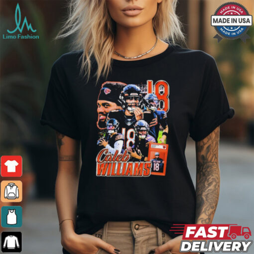 Official Chicago Bears #1 Draft Pick Caleb Williams 18 Graphic t shirt