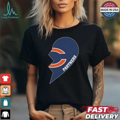 Official Chicago Bears Partners Half Heart Shirt