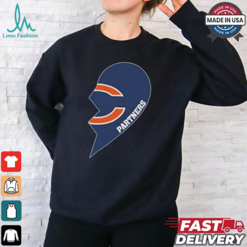 Official Chicago Bears Partners Half Heart Shirt