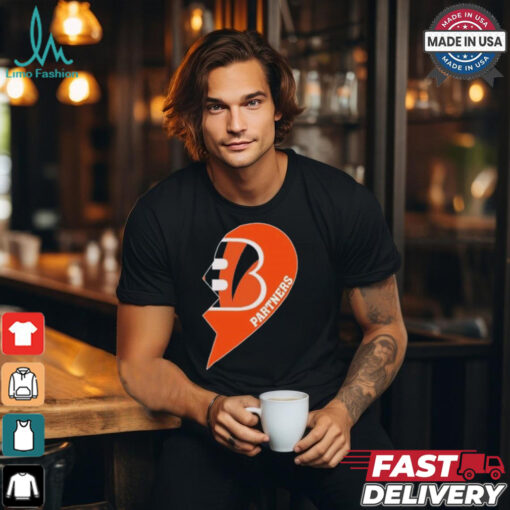 Official Cincinnati Bengals Partners Half Heart Shirt