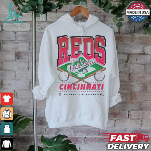 Official Cincinnati Reds White Straight Shot 47 Franklin Fashion Shirt