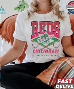 Official Cincinnati Reds White Straight Shot 47 Franklin Fashion Shirt