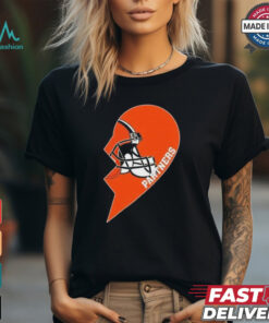 Official Cleveland Browns Partners Half Heart Shirt