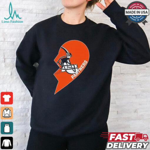 Official Cleveland Browns Partners Half Heart Shirt