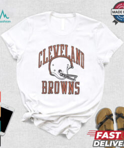 Official Cleveland Browns White Helmet T shirt