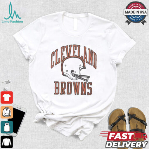Official Cleveland Browns White Helmet T shirt