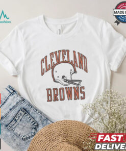Official Cleveland Browns White Helmet T shirt