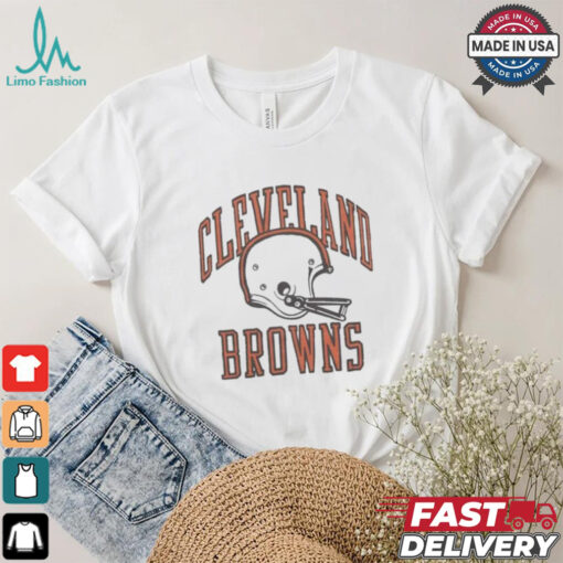 Official Cleveland Browns White Helmet T shirt