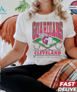 Official Cleveland Guardians White Straight Shot 47 Franklin Fashion Shirt