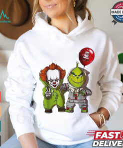 Official Clown Pennywise And Grinch Halloween 2024 Shirt