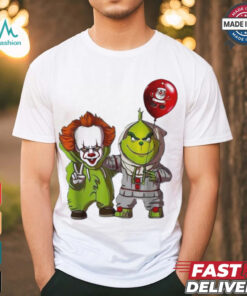 Official Clown Pennywise And Grinch Halloween 2024 Shirt