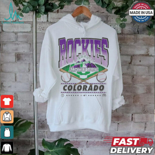 Official Colorado Rockies White Straight Shot 47 Franklin Fashion Shirt