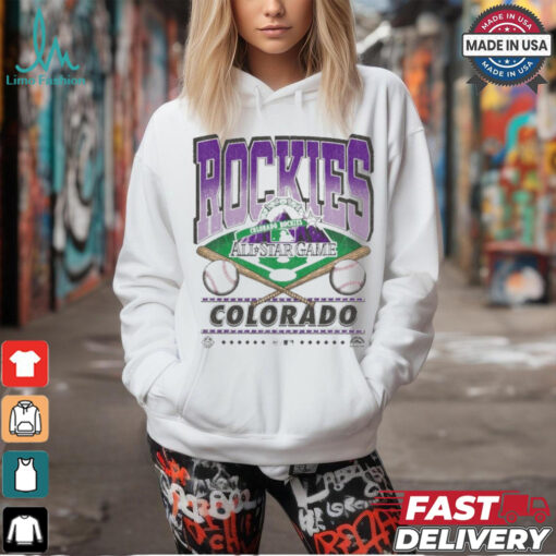 Official Colorado Rockies White Straight Shot 47 Franklin Fashion Shirt