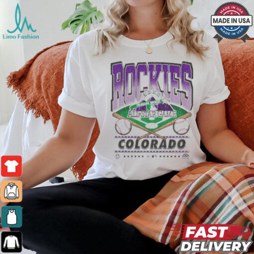 Official Colorado Rockies White Straight Shot 47 Franklin Fashion Shirt