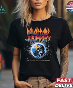 Official Def Leppard And Journey Music The Summer Stadium Tour 2024 Merch Event Shirt
