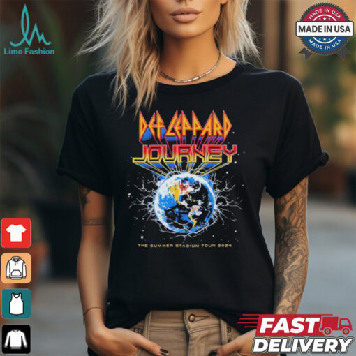 Official Def Leppard And Journey Music The Summer Stadium Tour 2024 Merch Event Shirt