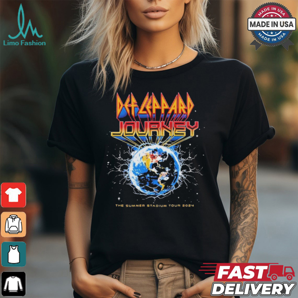 Official Def Leppard And Journey Music The Summer Stadium Tour 2024 Merch Event Shirt Official Def Leppard And Journey Music The Summer Stadium Tour 2024 Merch Event Shirt