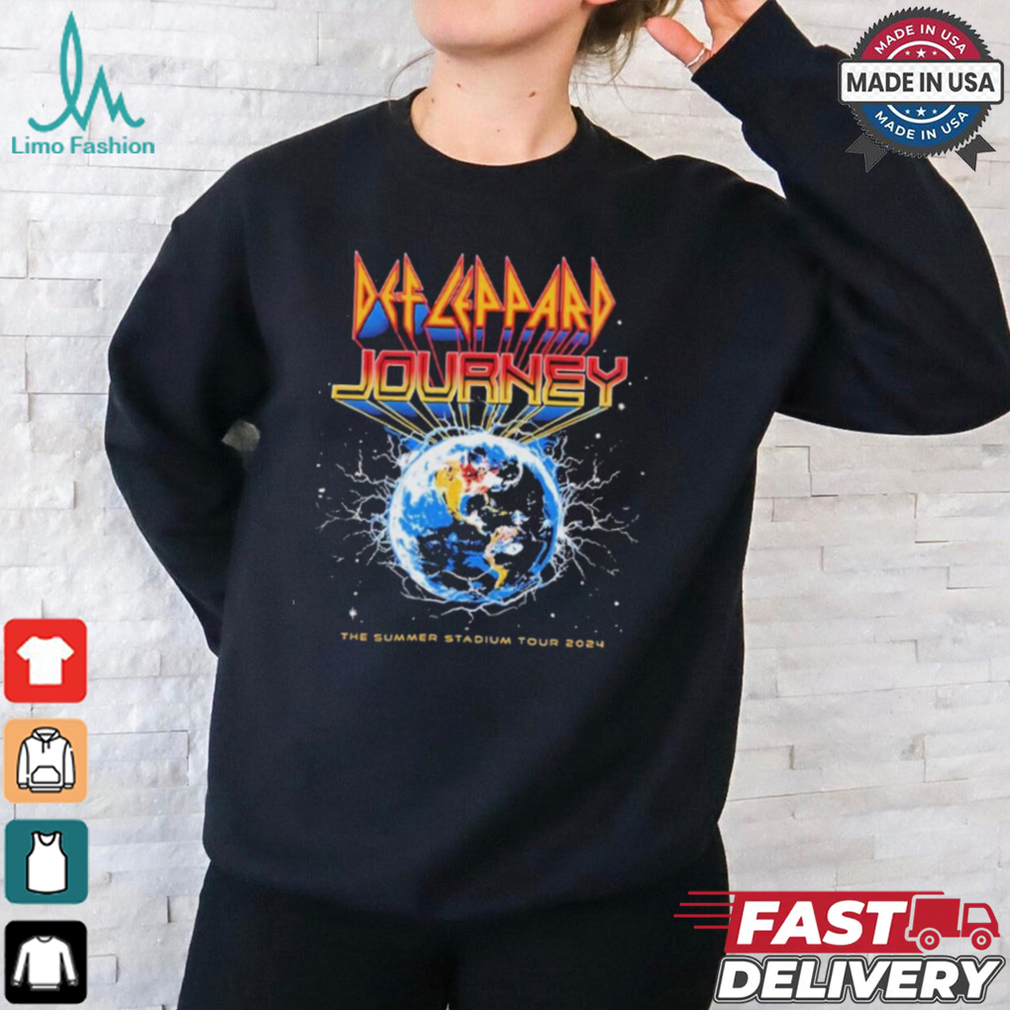 Official Def Leppard And Journey Music The Summer Stadium Tour 2024 Merch Event Shirt Official Def Leppard And Journey Music The Summer Stadium Tour 2024 Merch Event Shirt