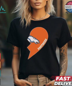 Official Denver Broncos Partners Half Heart Shirt