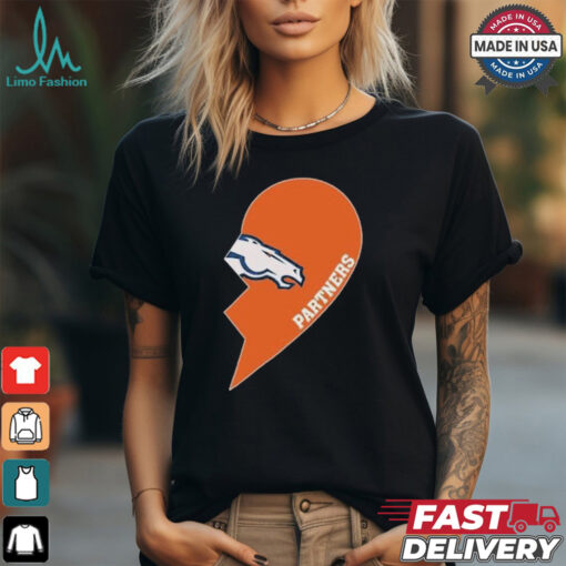 Official Denver Broncos Partners Half Heart Shirt