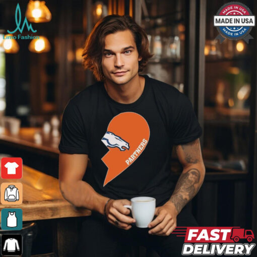 Official Denver Broncos Partners Half Heart Shirt