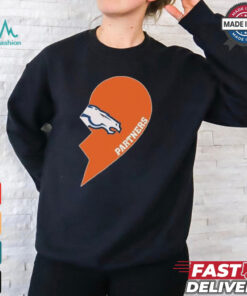 Official Denver Broncos Partners Half Heart Shirt