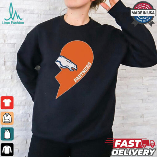 Official Denver Broncos Partners Half Heart Shirt