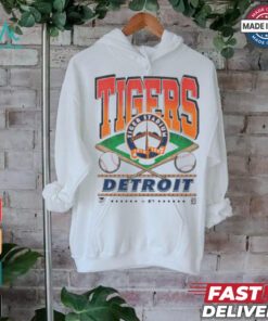 Official Detroit Tigers Cooperstown White Straight Shot 47 Franklin Fashion Shirt