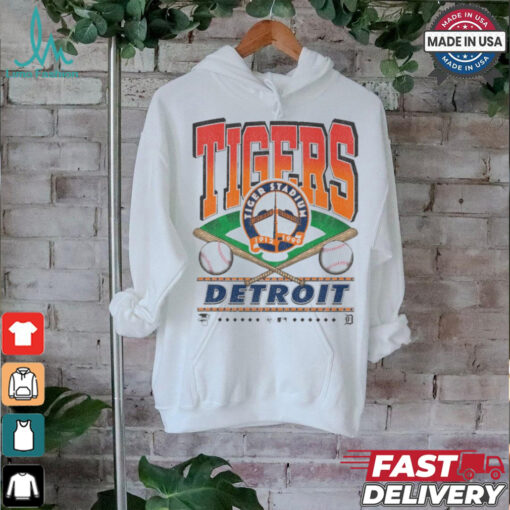 Official Detroit Tigers Cooperstown White Straight Shot 47 Franklin Fashion Shirt