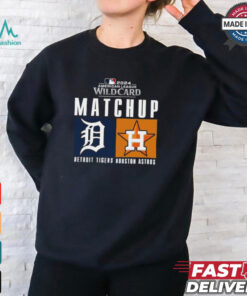 Official Detroit Tigers vs. Houston Astros 2024 MLB AL Wild Card Matchup T Shirt