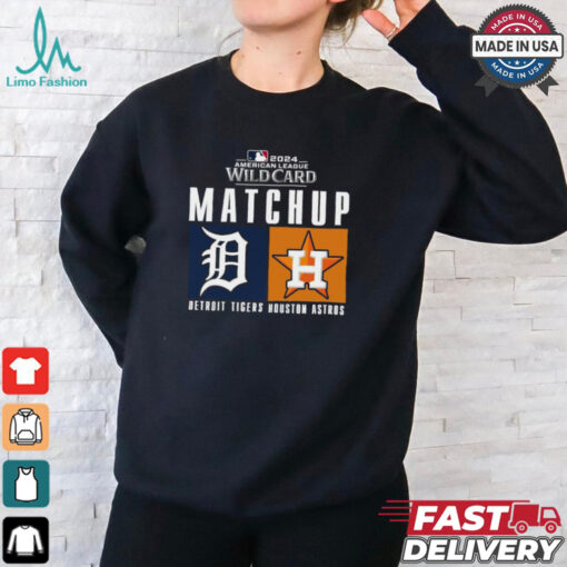 Official Detroit Tigers vs. Houston Astros 2024 MLB AL Wild Card Matchup T Shirt