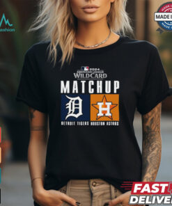 Official Detroit Tigers vs. Houston Astros 2024 MLB AL Wild Card Matchup T Shirt