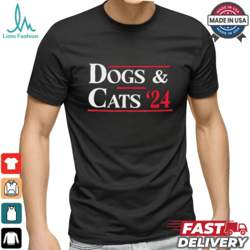 Official Dogs And Cats 2024 They’re Eating The Dogs Shirt