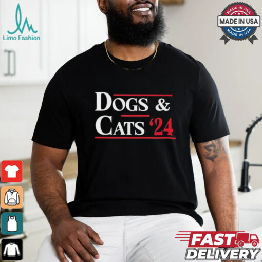 Official Dogs And Cats 2024 They’re Eating The Dogs Shirt