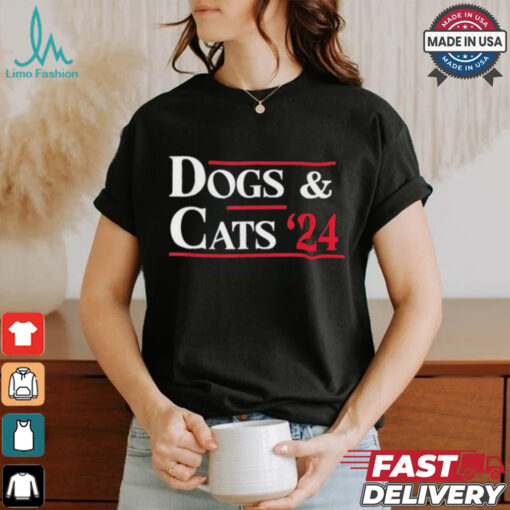 Official Dogs And Cats 2024 They’re Eating The Dogs Shirt