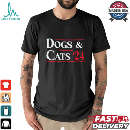 Official Dogs And Cats 2024 They’re Eating The Dogs Shirt