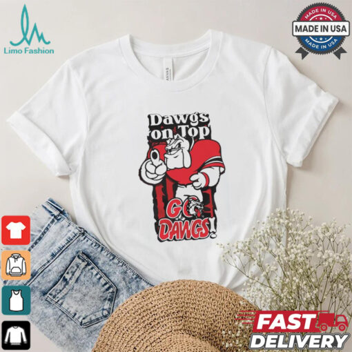 Official Georgia Bulldogs Football 2024 Dawgs On Top Go Dawgs Shirt