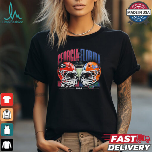 Official Georgia Bulldogs Vs. Florida Gators Jacksonville November 2, 2024 Helmets t shirt