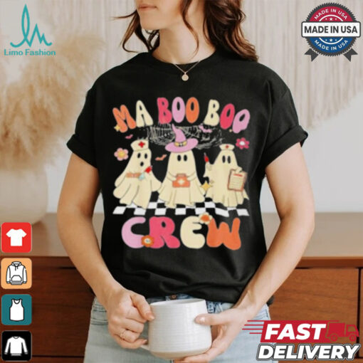 Official Halloween Medical Assistant Boo Crew Ma Ghost Nurse T Shirt