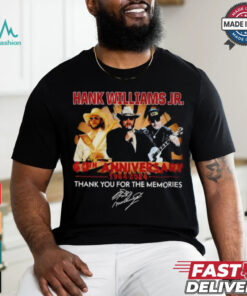 Official Hank Williams Jr. 60th Anniversary 1964 2024 Thank You For The Memories T Shirt