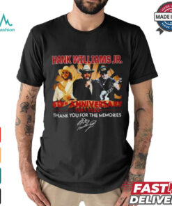 Official Hank Williams Jr. 60th Anniversary 1964 2024 Thank You For The Memories T Shirt