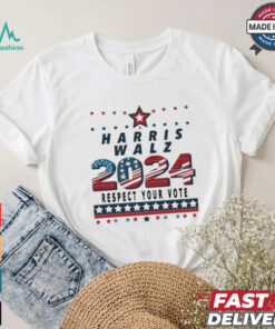 Official Harris Walz 2024 Respect Your Vote T shirt