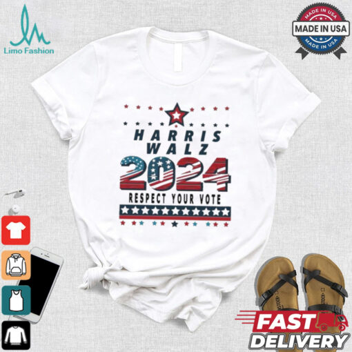 Official Harris Walz 2024 Respect Your Vote T shirt