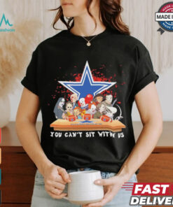 Official Horror Characters Movie Team You Can’t Sit With Us Dallas Cowboys Halloween Shirt