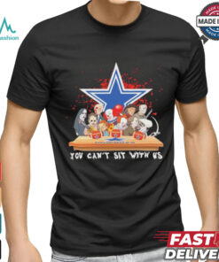 Official Horror Characters Movie Team You Can’t Sit With Us Dallas Cowboys Halloween Shirt