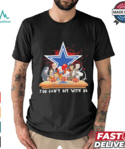 Official Horror Characters Movie Team You Can’t Sit With Us Dallas Cowboys Halloween Shirt