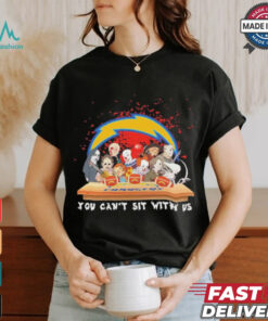 Official Horror Characters Movie Team You Can’t Sit With Us Los Angeles Chargers Halloween Shirt