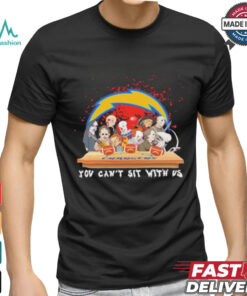 Official Horror Characters Movie Team You Can’t Sit With Us Los Angeles Chargers Halloween Shirt