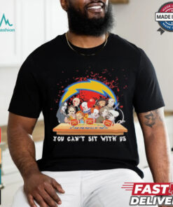 Official Horror Characters Movie Team You Can’t Sit With Us Los Angeles Chargers Halloween Shirt