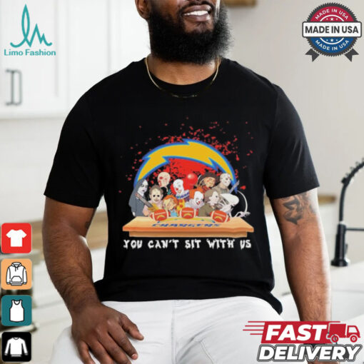 Official Horror Characters Movie Team You Can’t Sit With Us Los Angeles Chargers Halloween Shirt